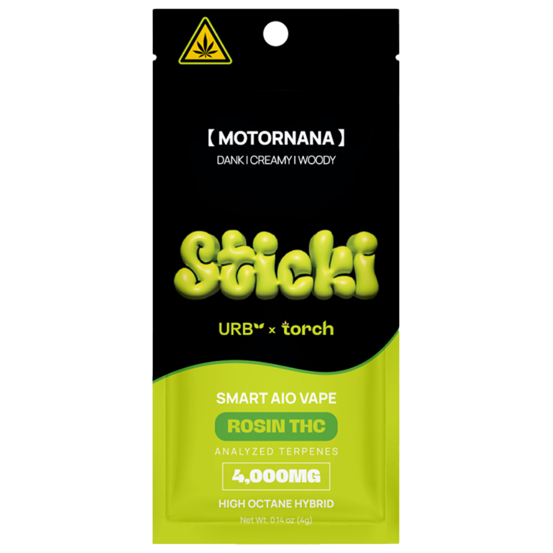 Torch x URB Sticki Rosin THC Disposable 4G - 5 Count Display