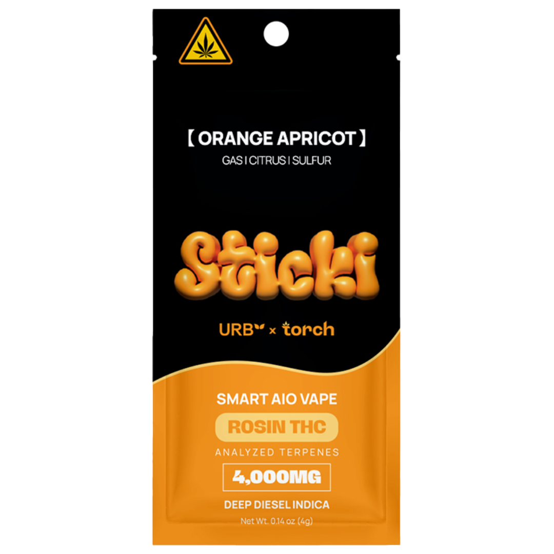 Torch x URB Sticki Rosin THC Disposable 4G - 5 Count Display
