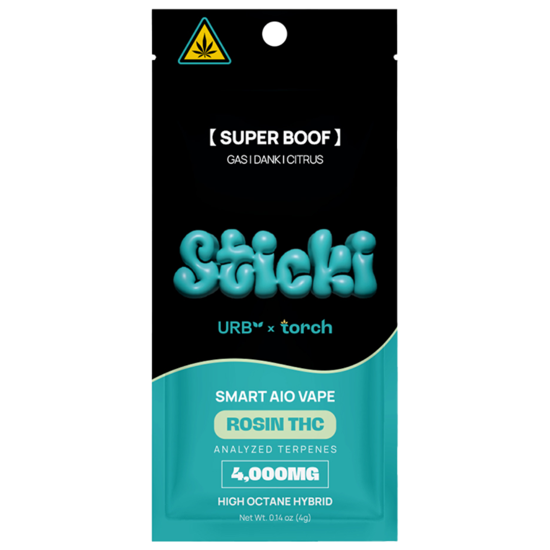 Torch x URB Sticki Rosin THC Disposable 4G - 5 Count Display