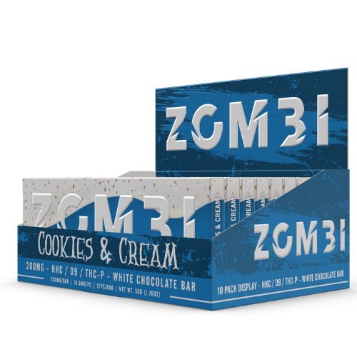 Zombi Chocolate Bar 200MG - 10 Count Display