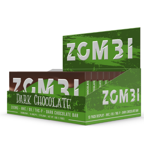 Zombi Chocolate Bar 200MG - 10 Count Display