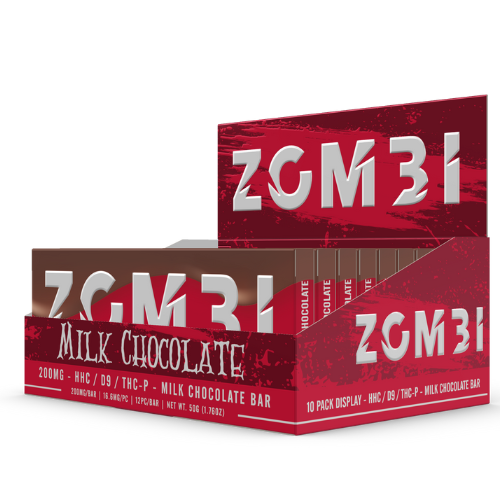 Zombi Chocolate Bar 200MG - 10 Count Display